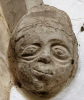 Wendens Ambo Church Interior Carved Skewed Face 7 August 2022