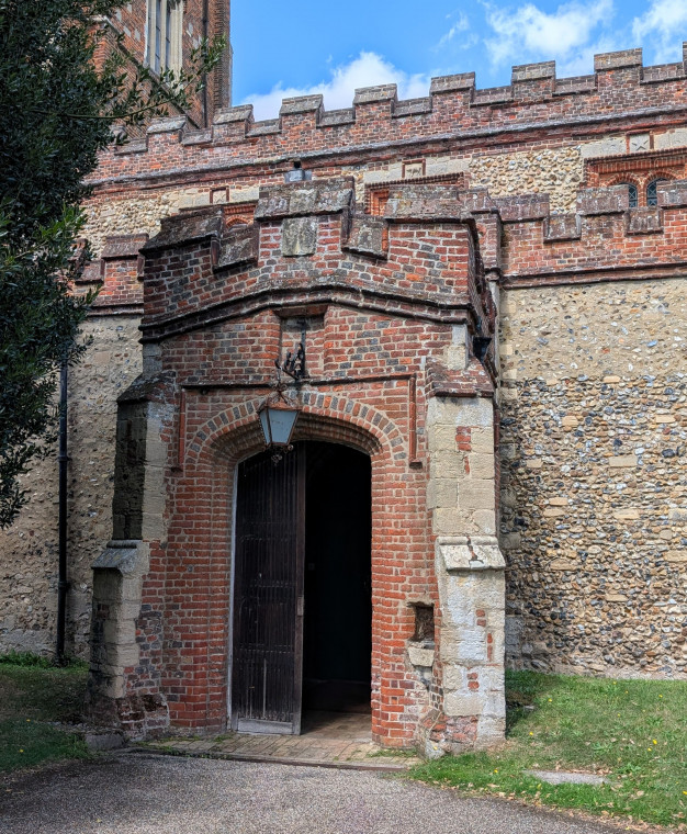 Castle Hedingham Church South Porch and Lantern 8 August 2025 Copyright: William George