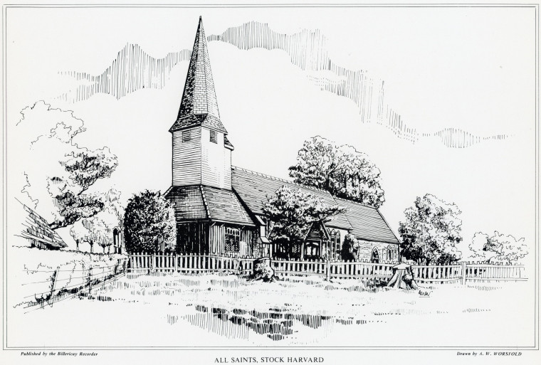 Stock Harvard All Saints Church Print Copyright: A W Worsfold