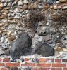 Bocking Churchyard Wall with Basalt Erratic Boulders 2025 