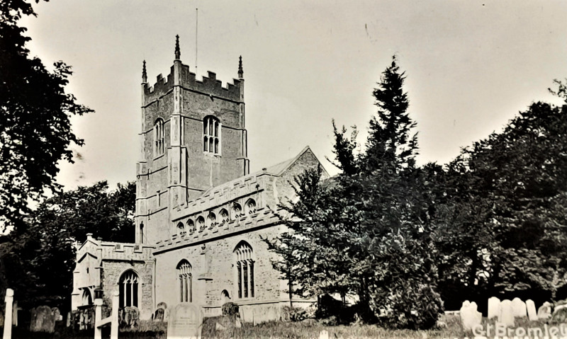 Great Bromley Church post card Copyright: William George