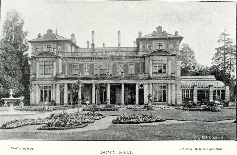 Down Hall Country Estate 1897 Copyright: William George