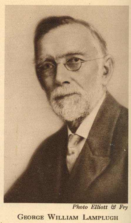 George William Lamplugh 1859 to 1926 Geologist Flett 1937 Copyright: Flett 1937