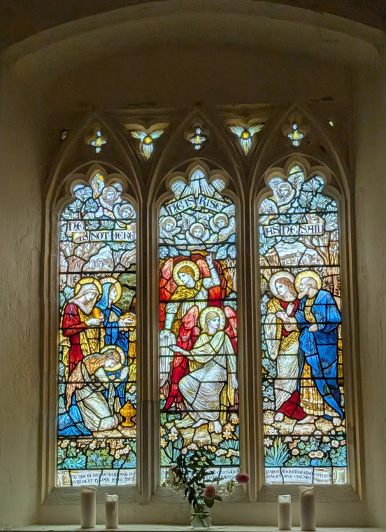 Matching Church Stained Glass Three Light Window 9th August 2025 Copyright: William George