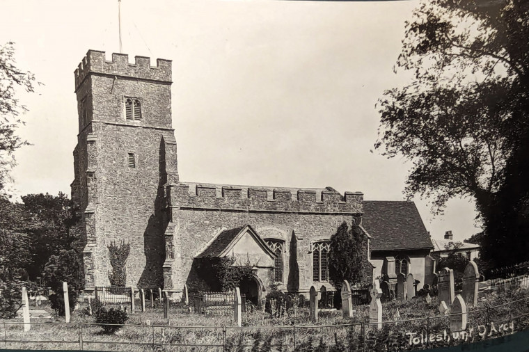 Tolleshunt Darcy Church Postcard Copyright: William George