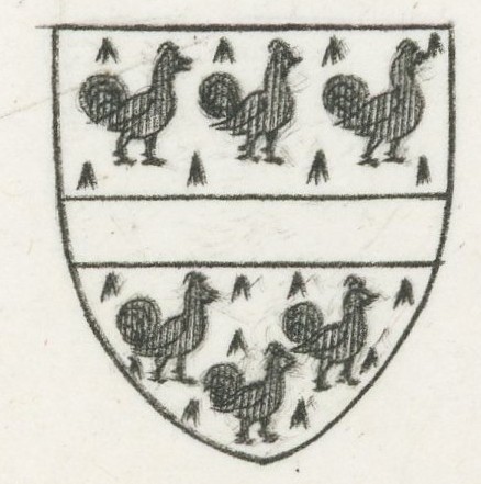 Barking Eastbury House Coat of Arms Ogborne 1817 Copyright: Elizabeth Ogborne History of Essex 1817
