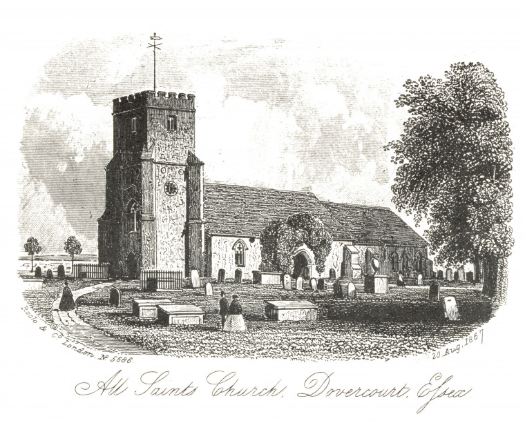 Dovercourt All Saints Church Rock and Co 1867 Copyright: Rock & Co