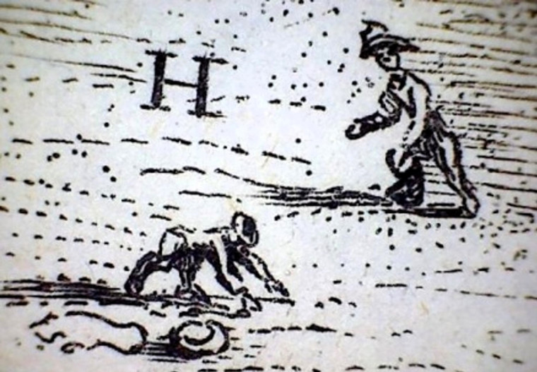 Harwich Boys collecting Copperas Stones 1730 Copyright: William George