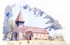 Broxted Church Print Jan Faithfull 