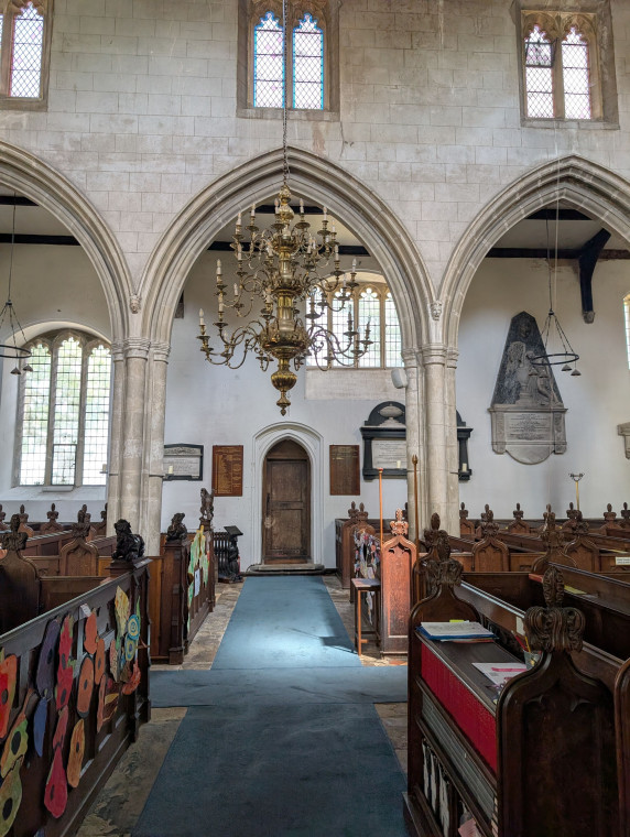 Hatfield Broad Oak Church Interior Looking North 27 June 2025 Copyright: William George