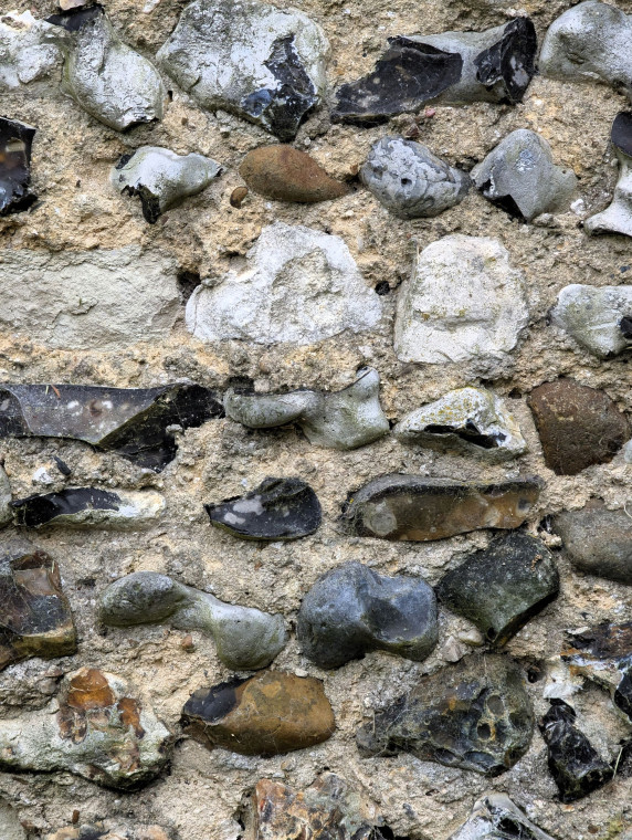 Nazeing Church Fabric with flints 5 July 2024 detail Copyright: William George