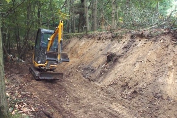 Thorndon Country Park section under construction in 2011 Copyright: Gerald Lucy