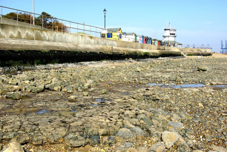 Harwich Beach with Harwich Stone Band Low Lighthouse Copyright: William George