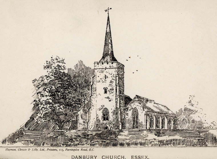 Danbury Church Plan published 1893 Copyright: Wykeham Chancellor