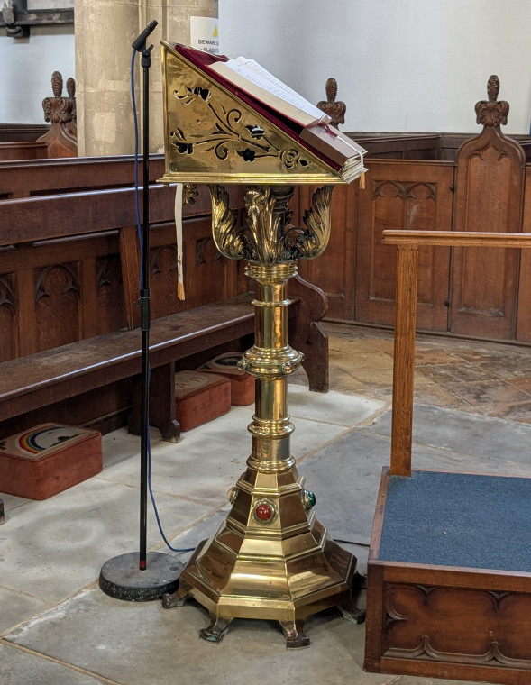 Hatfield Broad Oak Church Brass Lectern 27 June 2025 Copyright: William George