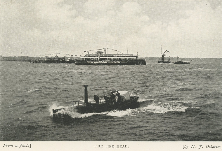 Southend Pier Head N J Osborne 1910 Copyright: T Northcott Spurll Southend 1910