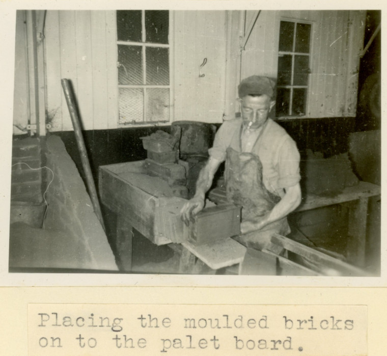 Woodham Mortimer Brick Works Moulded Bricks1954 Copyright: W C Gurton Rural Crafts in Essex