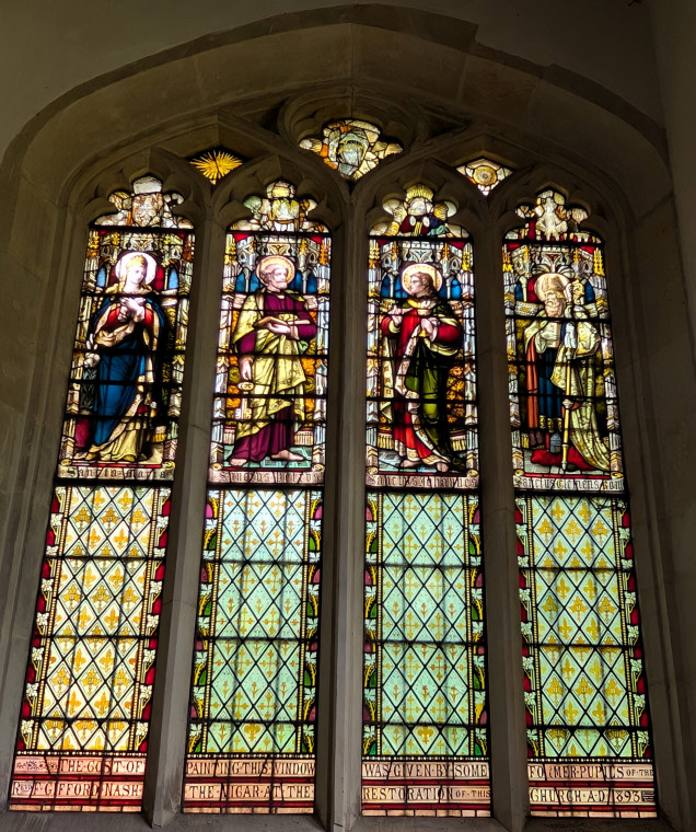 Clavering Church Gifford Nash Stained Glass Window 5 August 2025 Copyright: William George
