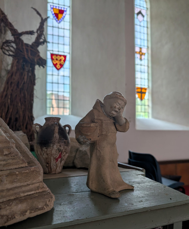Tilty Church Monk with toothache 17 June 2025 Copyright: William George