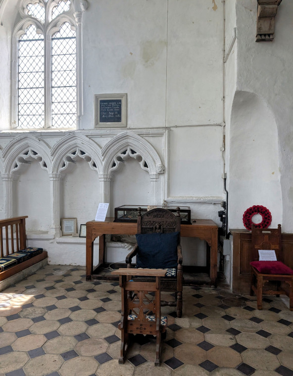 Tilty Church Chancel with sedilia 17 June 2025 Copyright: William George