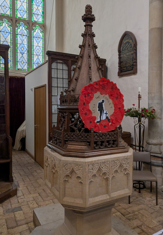 Great Bromley Church Font 15 November 2025 Copyright: William George