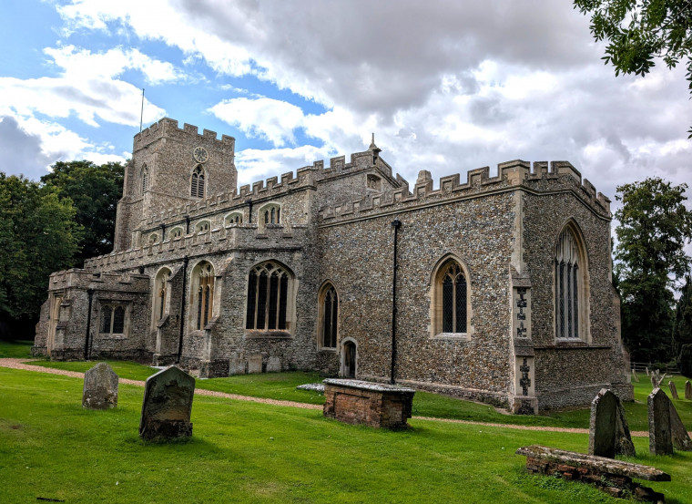 Clavering church south side 5 August 2025 Copyright: William George
