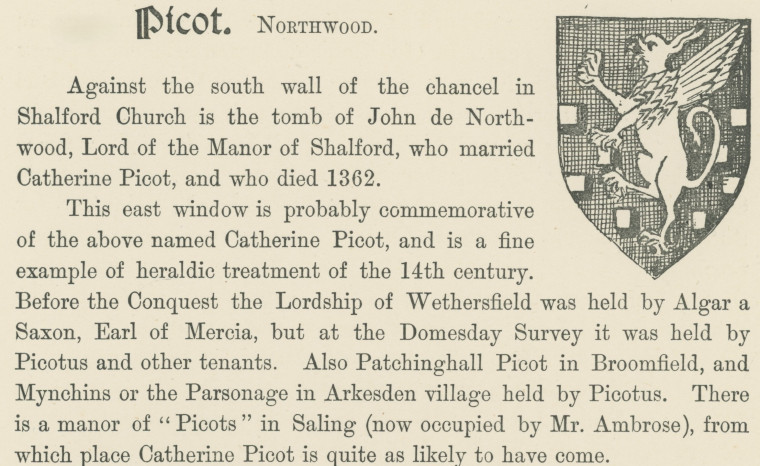 Picot Northwood Family F F Law 1898 Copyright: Florence Law Shalford Church 1898