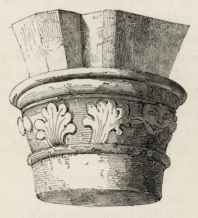 Mountnessing Church Capital Suckling 1845 Copyright: Alfred Suckling Essex Antiquities 1845