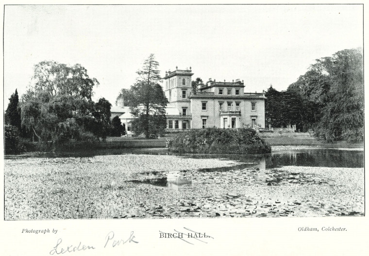 Lexden Park Country Seat 1897 Copyright: William George