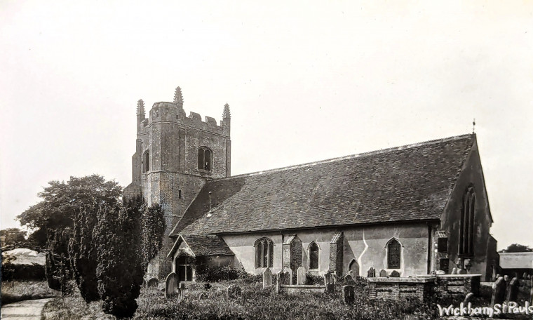 Wicken St Paul Church Postcard Copyright: William George