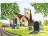 Rettendon Church Water Colour 1995