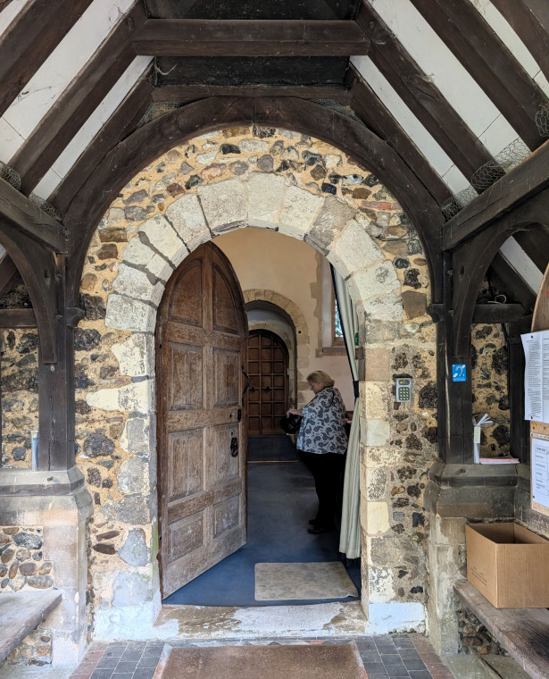 Fryerning Church South Porch  31st May 2025 Copyright: William George