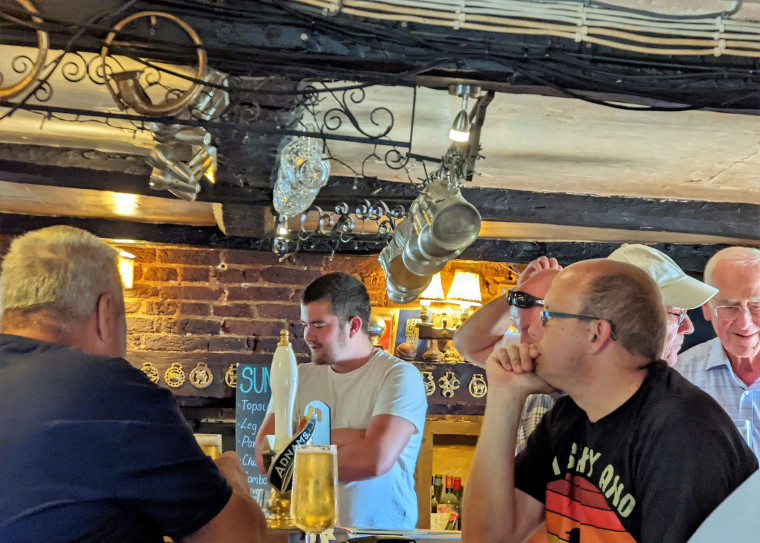 Wendens Ambo The Bell Customers at the Bar 7 August 2022 Copyright: William George