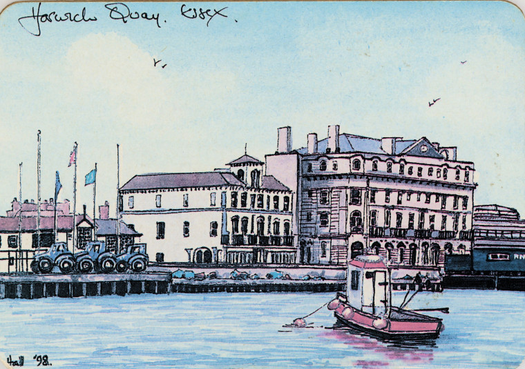 Harwich Quay Place Mat Copyright: Hall 1998