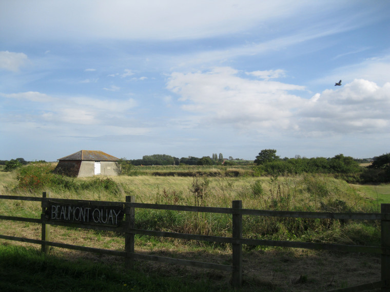 Beaumont Quay Lime Kiln Store distant view form car park 2014 Copyright: William George