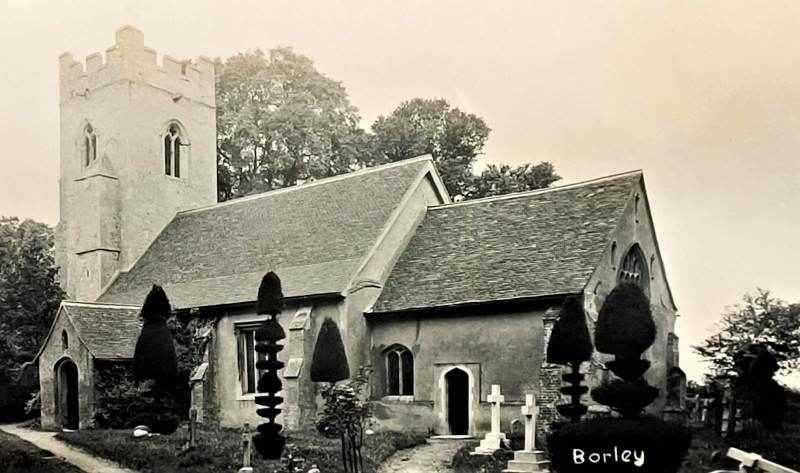 Borley Church post card Copyright: William George