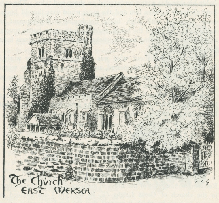East Mersea Church Essex Review 1894 Copyright: Essex Review 1894
