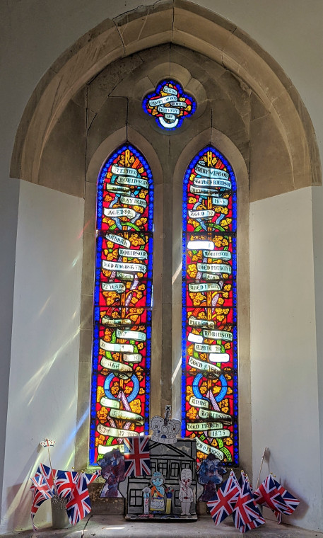 Wendens Ambo Church Robinson Stained Glass 7 August 2022 Copyright: William George