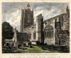 Hatfield Broad Oak Church Coloured Engraving 1819 
