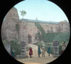 Colchester Castle entrance Magic Lantern Slide 