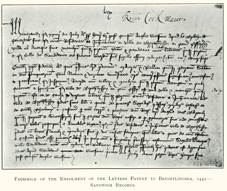 Brightlingsea Letters Patent 1442 Dickin 1913 Copyright: E P Dickin Brightlingsea 1913