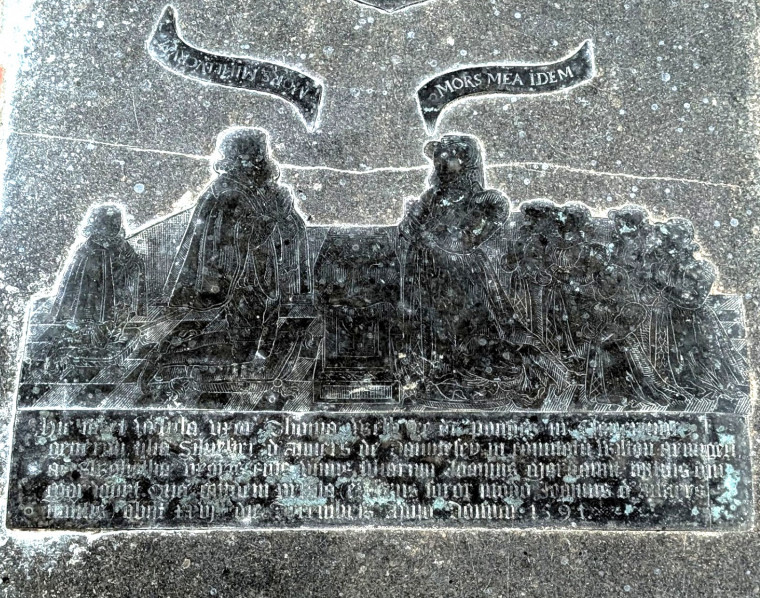Clavering Church Monumental Brass 1 5 August 2025 Copyright: William George