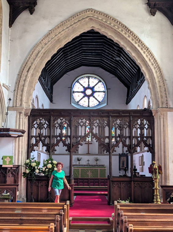 Castle Hedingham Church Rood Screen and Chancel 8 August 2025 Copyright: William George