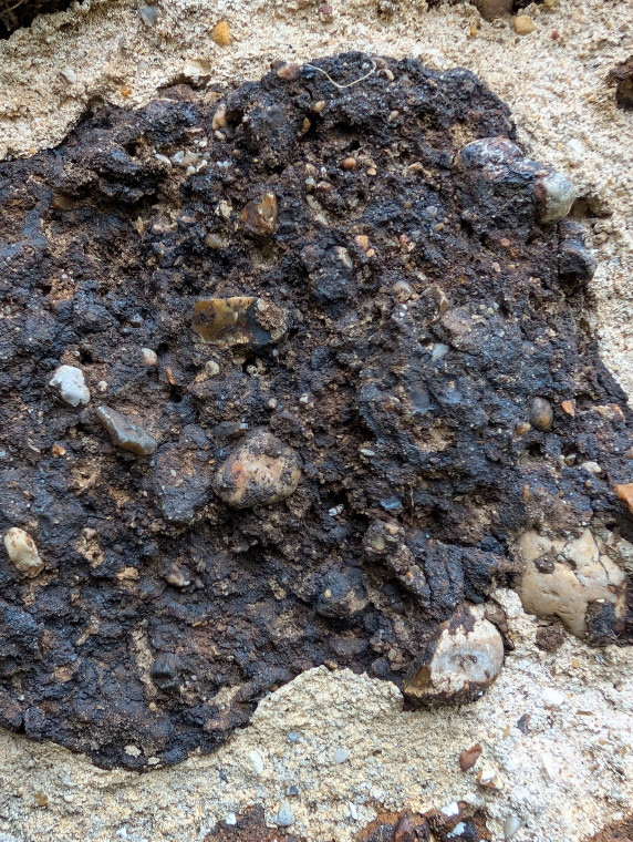 Great Bromley Church Ferricrete Lump 15 November 2025 Copyright: William George