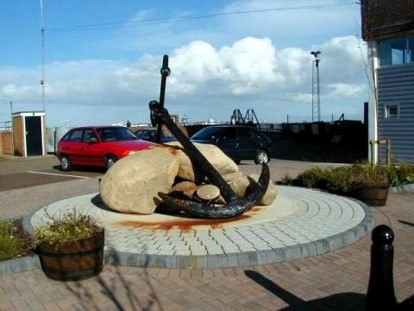 Harwich showing boulders dredged from harbour Copyright: William George