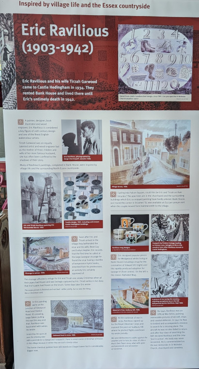 Castle Hedingham Church Ravilious Display 8 August 2025 Copyright: William George