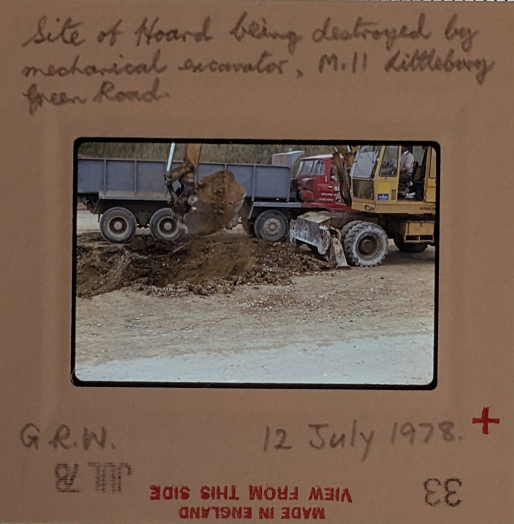 Littlebury Late Bronze Age Hoard M11 12 July 1978 Slide 32 Copyright: Graham R Ward Archive 