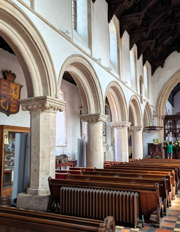 Castle Hedingham Church North Aisle 8 August 2025 Copyright: William George