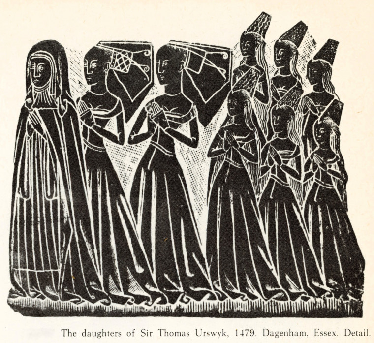 Thomas Urswyk Daughters 1479 Copyright: Monumental Brass