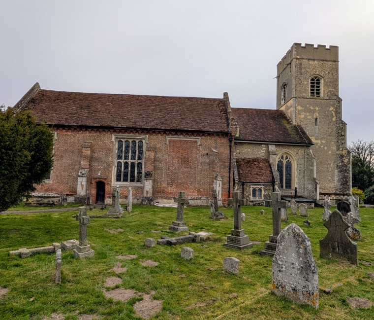Gosfield Church Exterior North Side 21 March 2025 Copyright: William George
